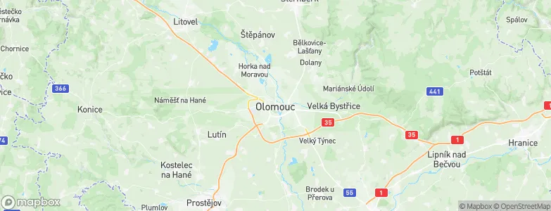 Olomouc, Czechia Map