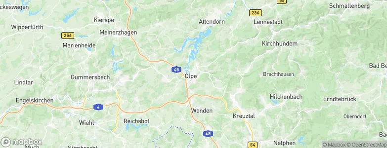 Olpe, Germany Map