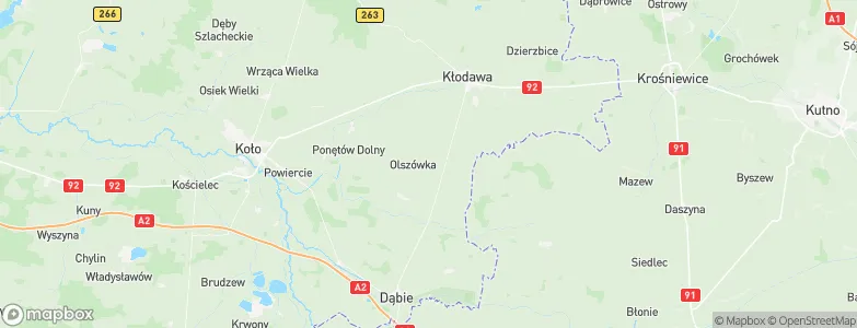 Olszówka, Poland Map