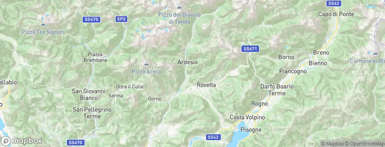 Oltressenda Alta, Italy Map
