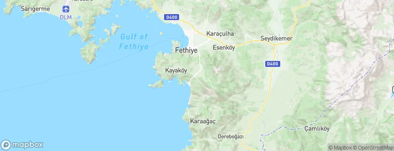 Oludeniz, Turkey Map