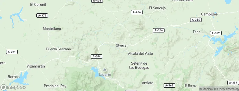 Olvera, Spain Map