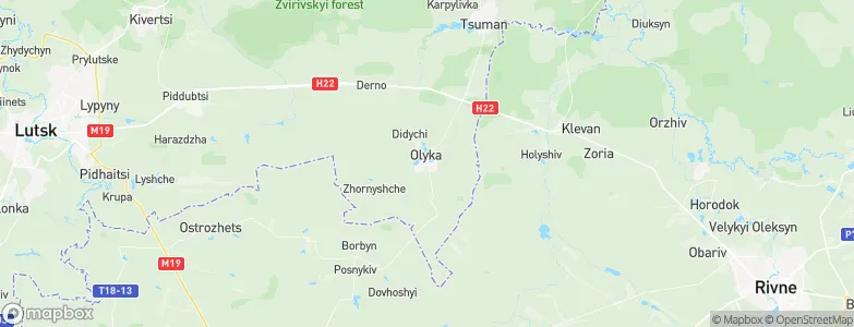 Olyka, Ukraine Map