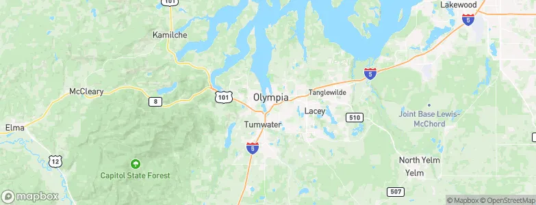 Olympia, United States Map