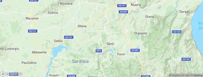 Olzai, Italy Map