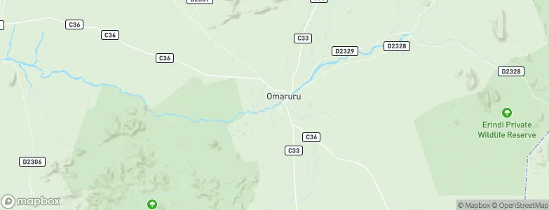 Omaruru, Namibia Map