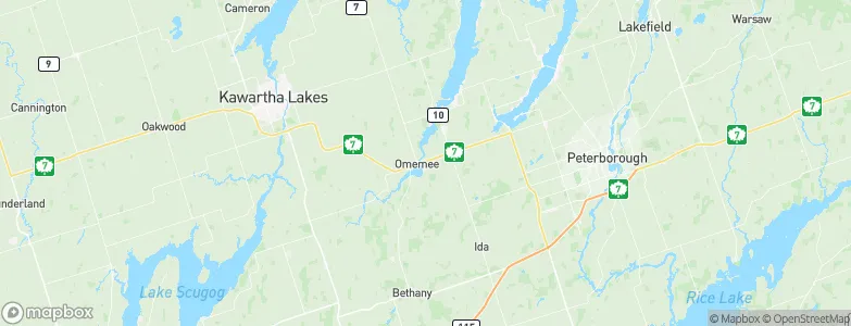 Omemee, Canada Map