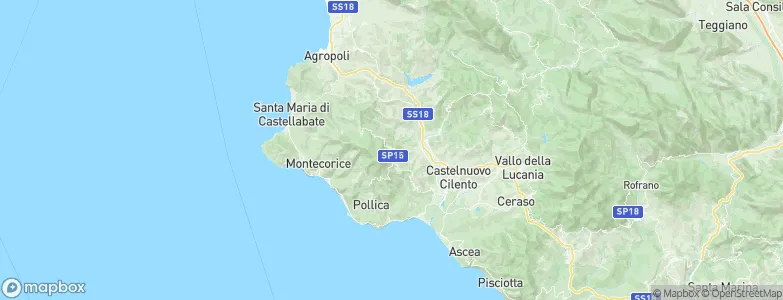 Omignano, Italy Map