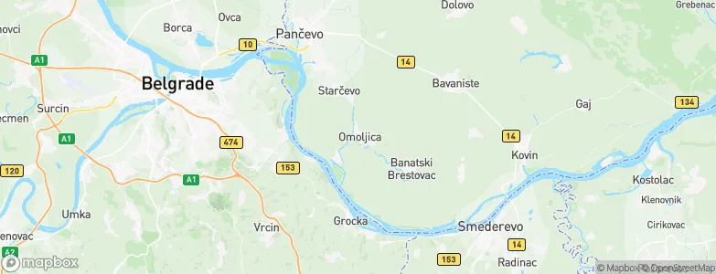Omoljica, Serbia Map