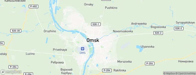 Omsk, Russia Map