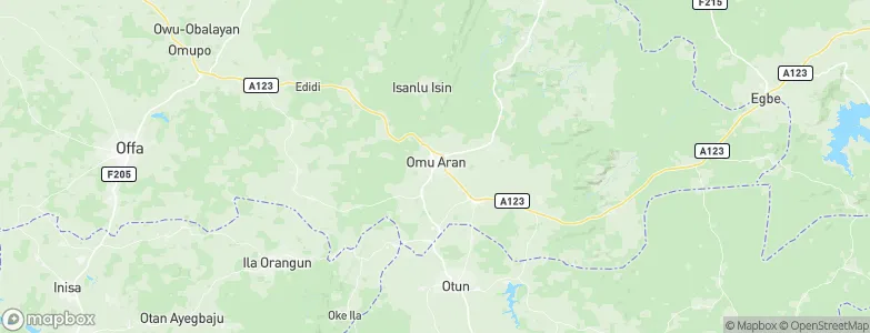 Omu-Aran, Nigeria Map