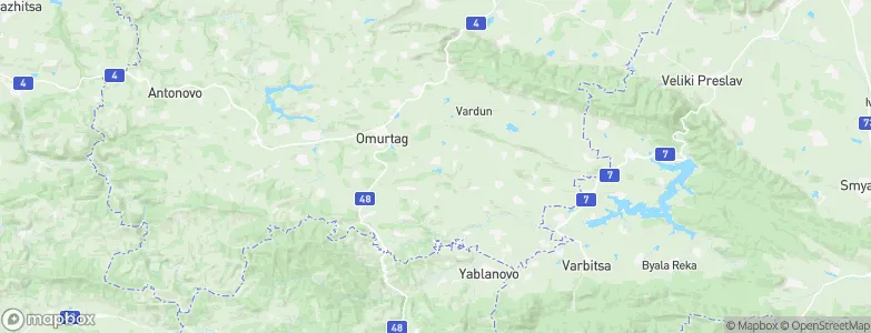 Omurtag, Bulgaria Map