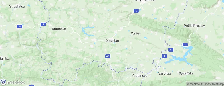 Omurtag, Bulgaria Map