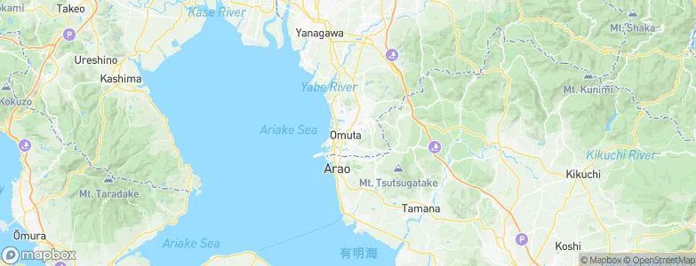 Omuta, Japan Map
