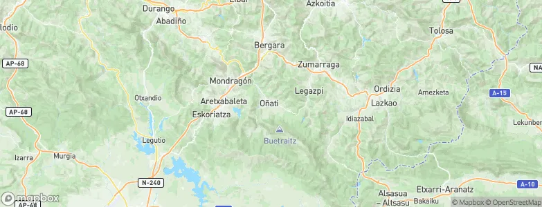 Oñati, Spain Map