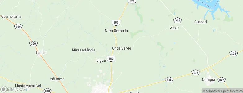 Onda Verde, Brazil Map