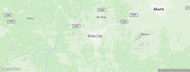 Ondo, Nigeria Map