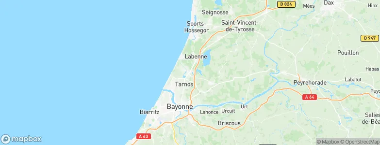 Ondres, France Map