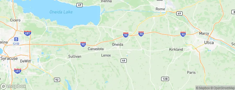 Oneida, United States Map