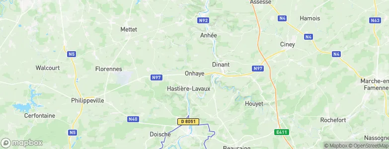 Onhaye, Belgium Map