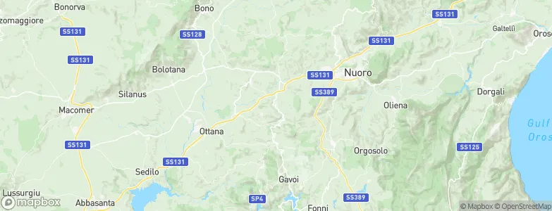 Oniferi, Italy Map