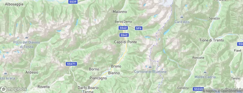 Ono San Pietro, Italy Map