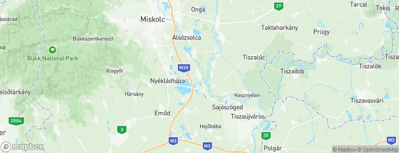 Ónod, Hungary Map