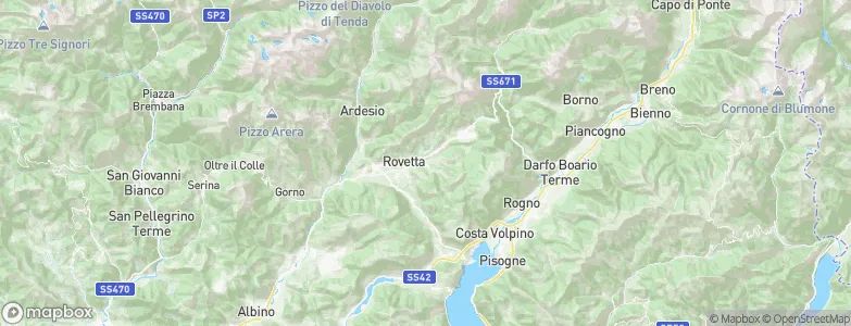 Onore, Italy Map