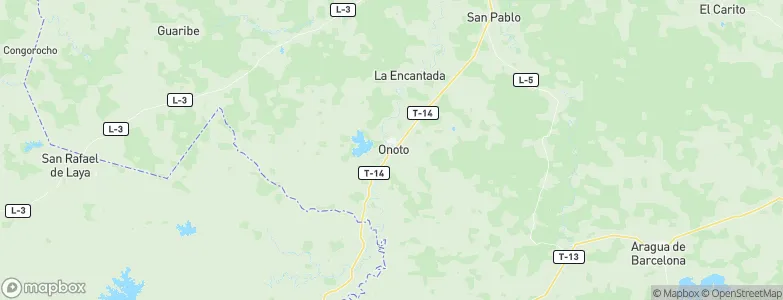 Onoto, Venezuela Map