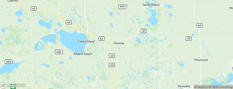 Onoway, Canada Map