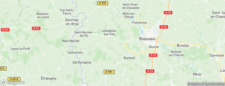 Ons-en-Bray, France Map