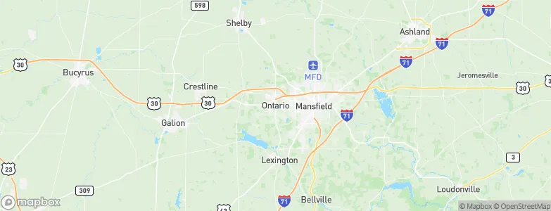 Ontario, United States Map