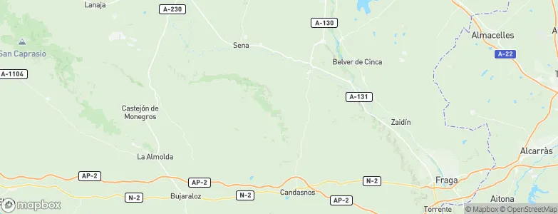 Ontiñena, Spain Map