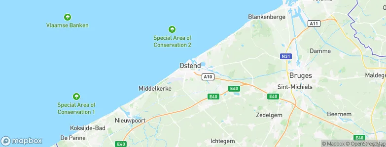Oostende, Belgium Map
