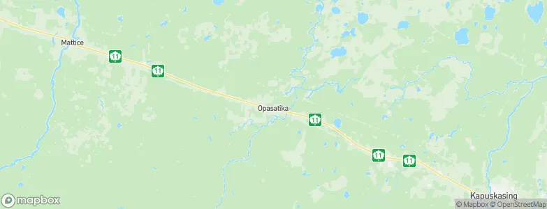 Opasatika, Canada Map