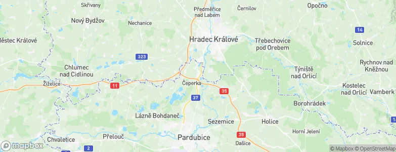 Opatovice nad Labem, Czechia Map