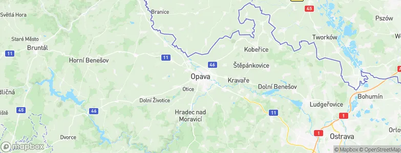 Opava, Czechia Map