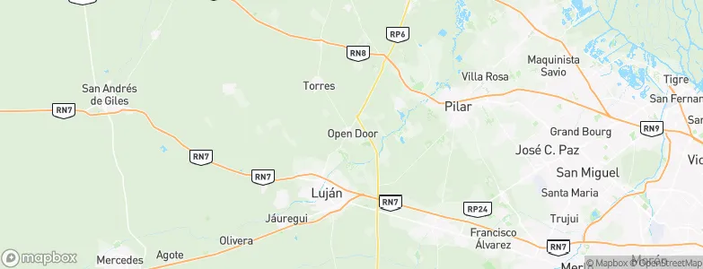 Open Door, Argentina Map