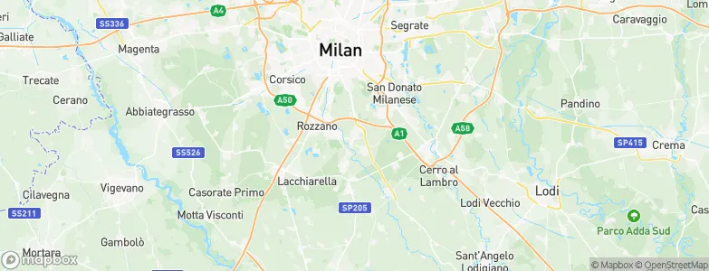 Opera, Italy Map