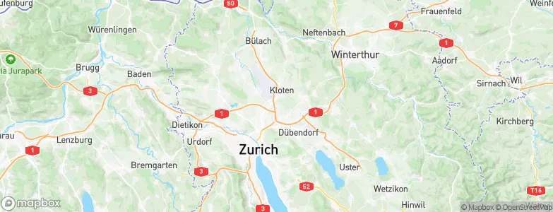 Opfikon, Switzerland Map