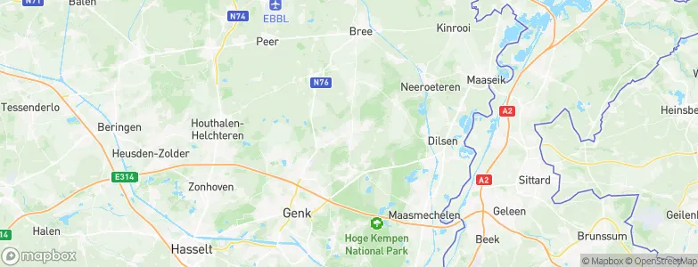 Opglabbeek, Belgium Map