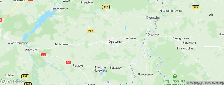 Opoczno, Poland Map