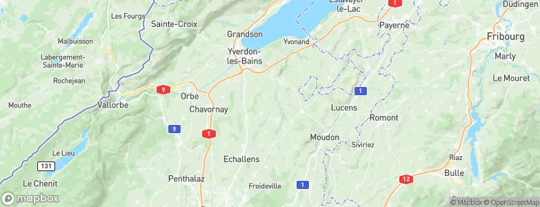 Oppens, Switzerland Map