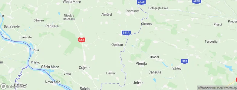 Oprişor, Romania Map
