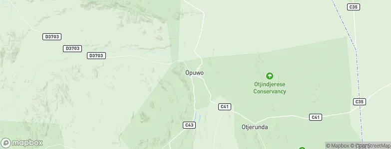 Opuwo, Namibia Map
