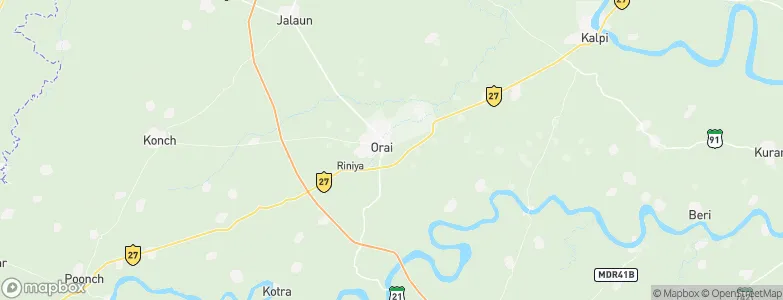 Orai, India Map