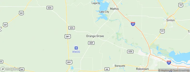 Orange Grove, United States Map
