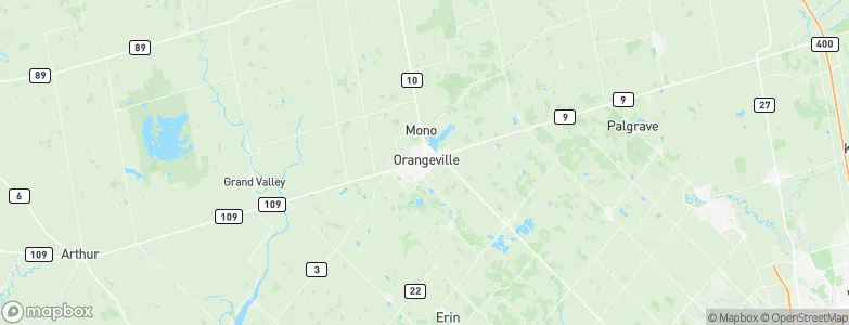 Orangeville, Canada Map