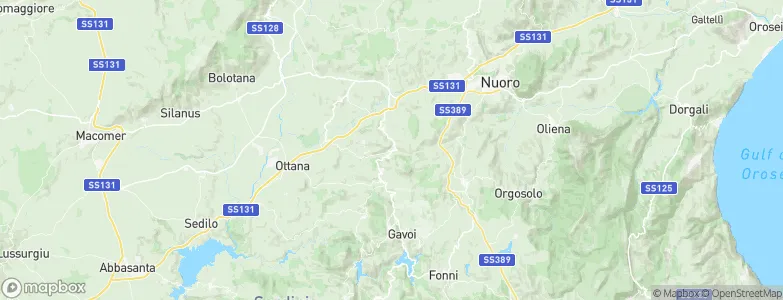 Orani, Italy Map