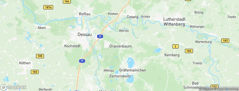 Oranienbaum, Germany Map